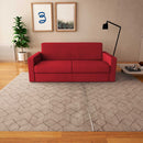 baldiflex divano letto willy tessuto rosso fronte