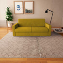 baldiflex divano letto willy tessuto senape frontale