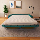 baldiflex divano letto willy tessuto turchese fronatle aperto