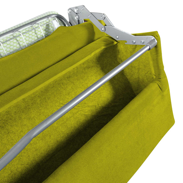 baldiflex divano letto willy tessuto verde apertura