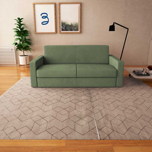 baldiflex divano letto willy tessuto verde menta frontale