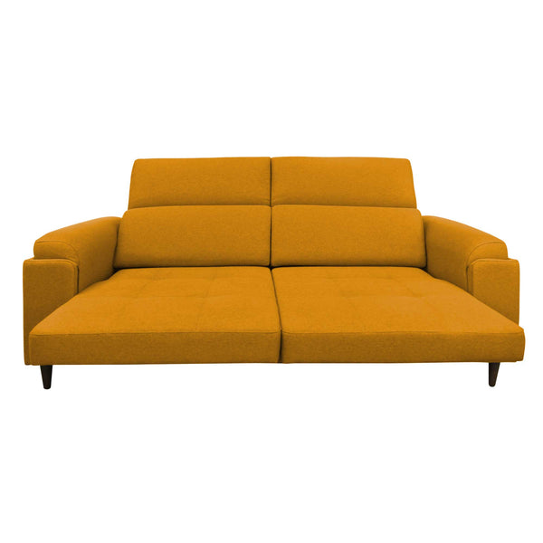 Divano allungabile frontale aperto tessuto mango Derry Baldiflex