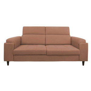 Divano allungabile frontale tessuto rosa antico Derry Baldiflex