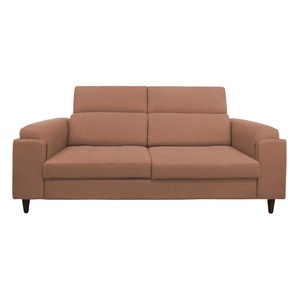 Divano allungabile frontale tessuto rosa antico Derry Baldiflex