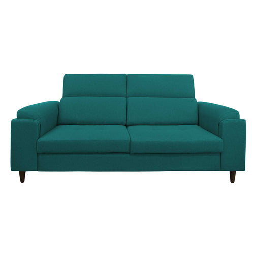 Divano allungabile frontale tessuto turchese Derry Baldiflex