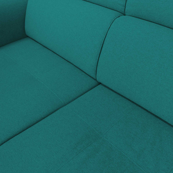 Divano allungabile seduta tessuto turchese Derry Baldiflex