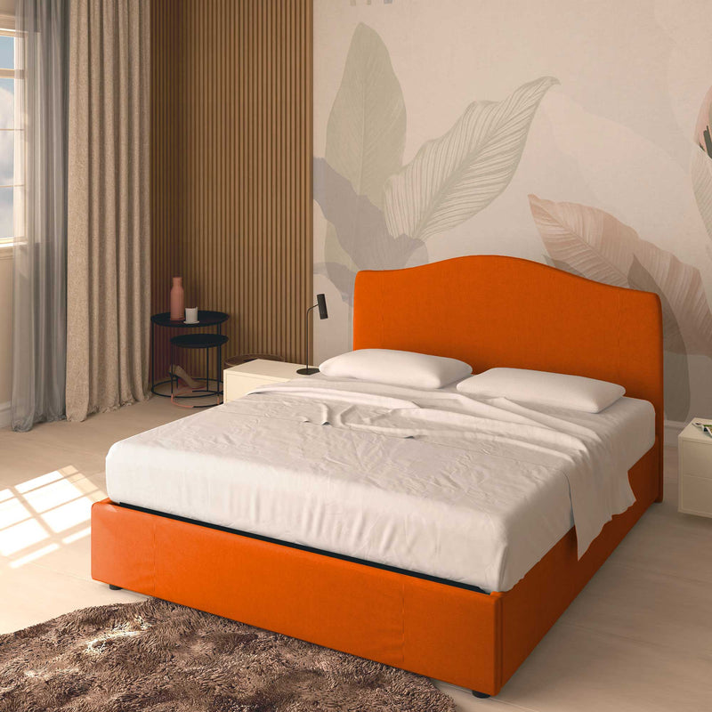 Single storage bed in Vittoria fabric