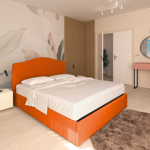 Lit coffre une place et demie en tissu Vittoria