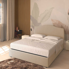 Single storage bed in Vittoria fabric