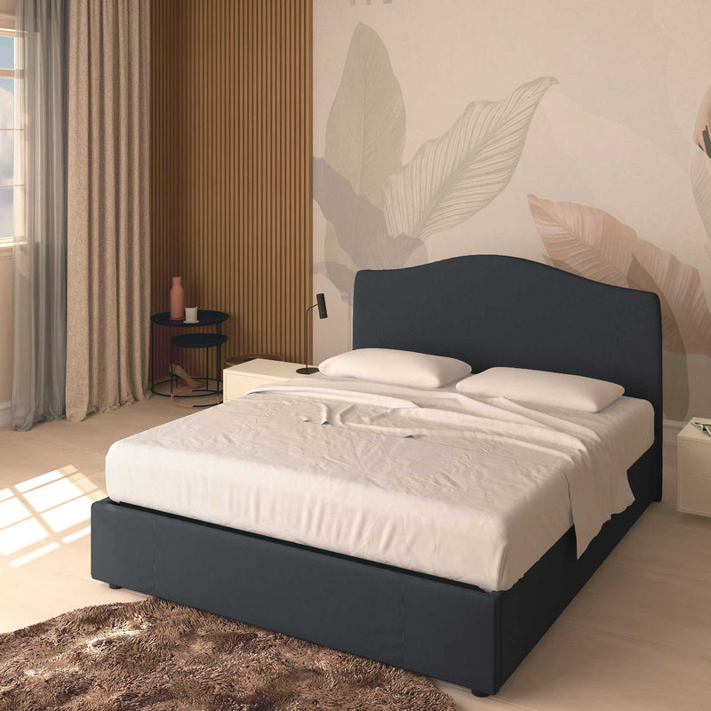 Single storage bed in Vittoria fabric