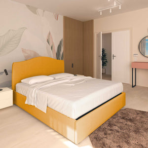 Lit coffre simple en tissu Vittoria