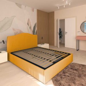 Lit coffre simple en tissu Vittoria