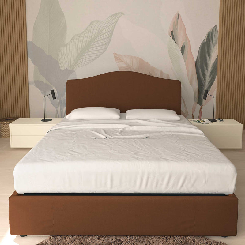 Lit coffre king size / queen size en tissu Vittoria