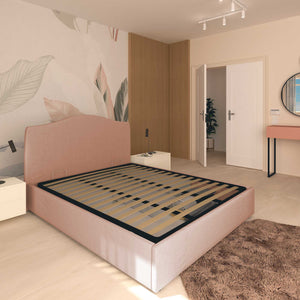 Lit coffre une place et demie en tissu Vittoria