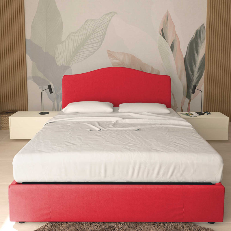 Queen size storage bed in Vittoria fabric