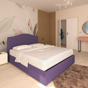 Lit coffre une place et demie en tissu Vittoria