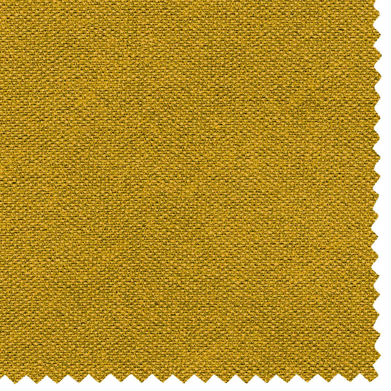 Baldiflex letto contenitore una piazza e mezza in tessuto sfoderabile Rossano giallo senape closeup