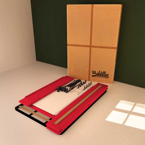 Baldiflex letto contenitore una piazza e mezza in tessuto sfoderabile Rossano rosso scatola