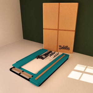 Baldiflex letto contenitore una piazza e mezza in tessuto sfoderabile Rossano turchese scatola