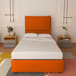 Lit sans cadre une place et demie en tissu Diana XL