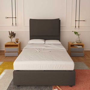 Lit sans cadre une place et demie en tissu Diana XL