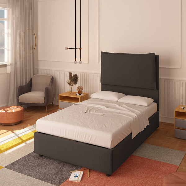 Lit sans cadre une place et demie en tissu Diana XL