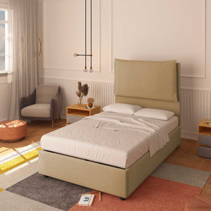 Lit sans cadre une place et demie en tissu Diana XL