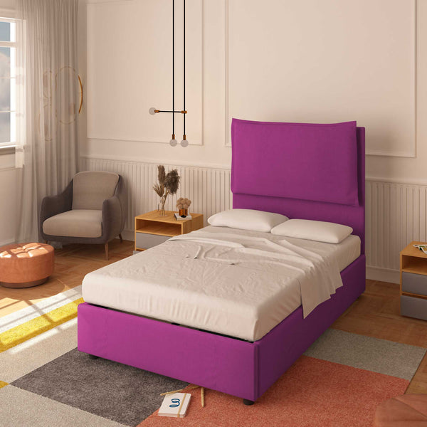 Lit sans cadre une place et demie en tissu Diana XL