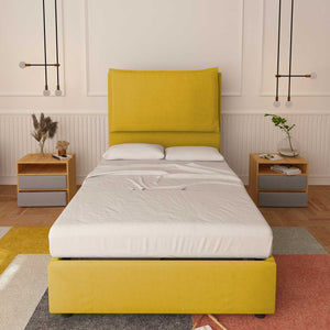 Lit sans cadre une place et demie en tissu Diana XL