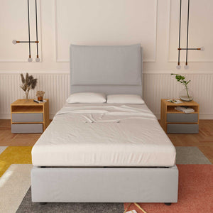 Lit sans cadre une place et demie en tissu Diana XL