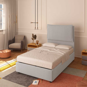 Lit sans cadre une place et demie en tissu Diana XL