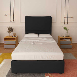 Lit sans cadre une place et demie en tissu Diana XL