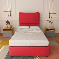 Lit sans cadre une place et demie en tissu Diana XL