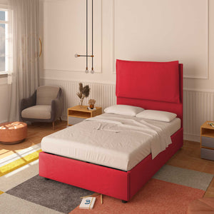 Lit sans cadre une place et demie en tissu Diana XL