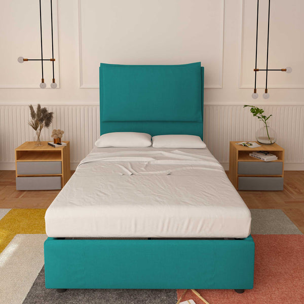 Lit sans cadre une place et demie en tissu Diana XL