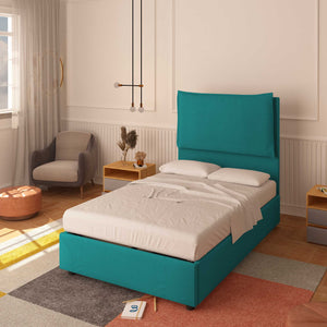 Lit sans cadre une place et demie en tissu Diana XL