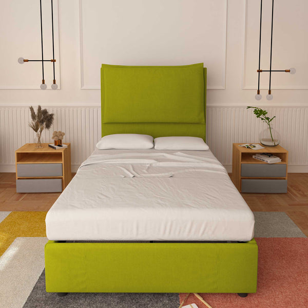 Lit sans cadre une place et demie en tissu Diana XL