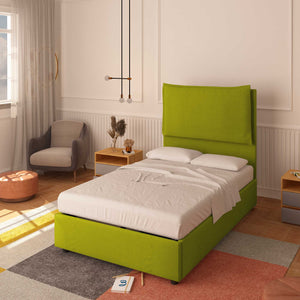 Lit sans cadre une place et demie en tissu Diana XL