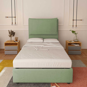 Lit sans cadre une place et demie en tissu Diana XL