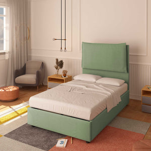 Lit sans cadre une place et demie en tissu Diana XL