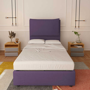 Lit sans cadre une place et demie en tissu Diana XL