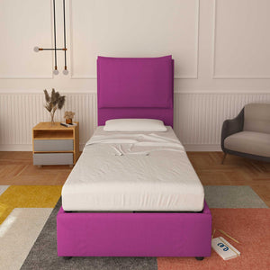 baldiflex letto singolo tessuto colore fucsia Diana XL