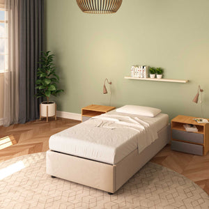 Lit sans conteneur simple en tissu Clara