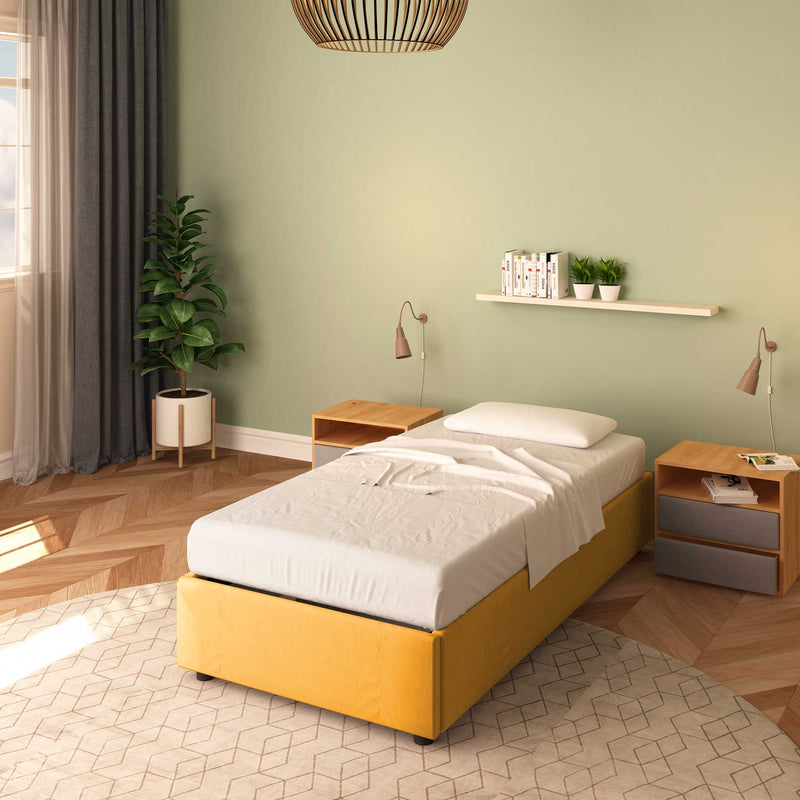 letto cloe senza contenitore in tessuto mango