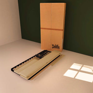 Baldiflex letto contenitore singolo in ecopelle sfoderabile Rossano beige scatola