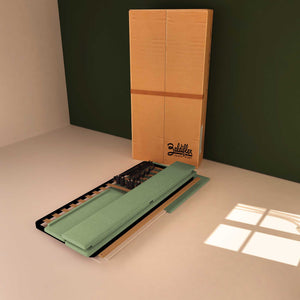 Baldiflex letto contenitore singolo in tessuto sfoderabile Rossano verde menta scatola