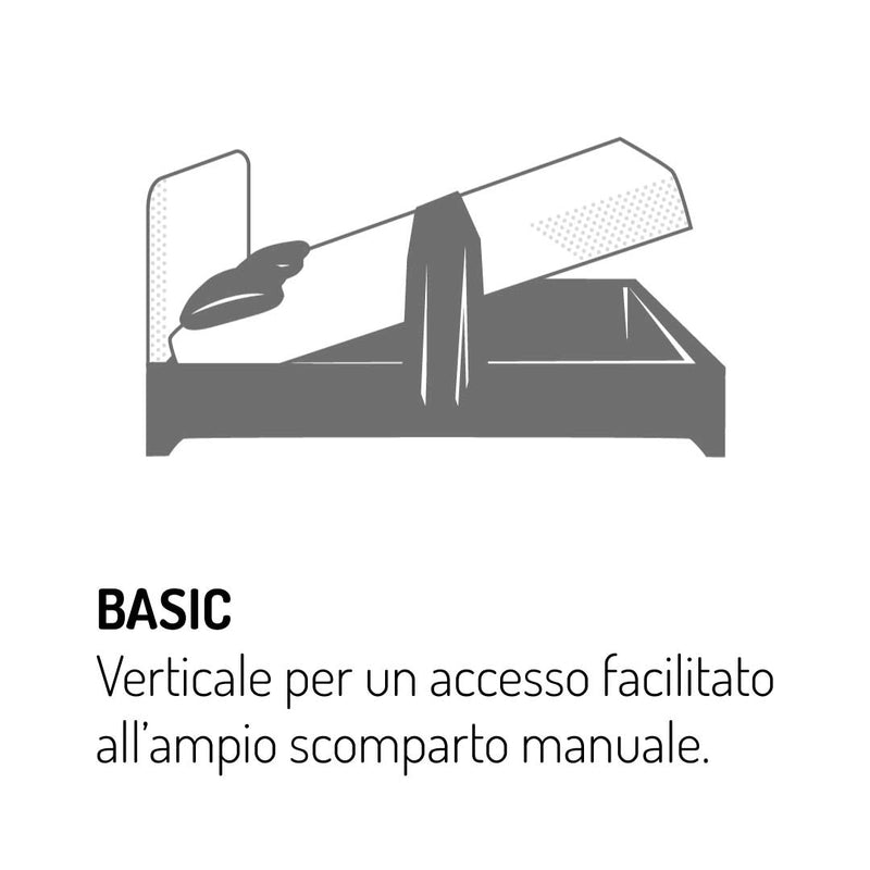 baldiflex letto mistral in legno e tessuto rete basic