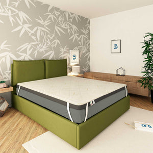 baldiflex topper in memory fodera bamboo da sinistra