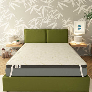 baldiflex topper in memory fodera bamboo frontale