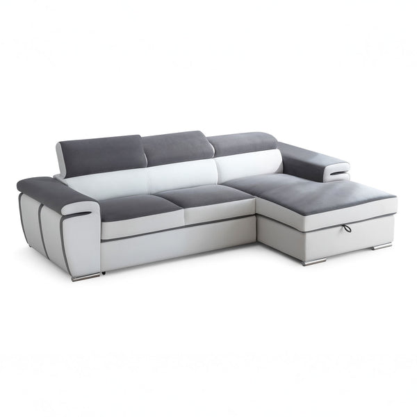Boretto corner sofa bed with peninsula